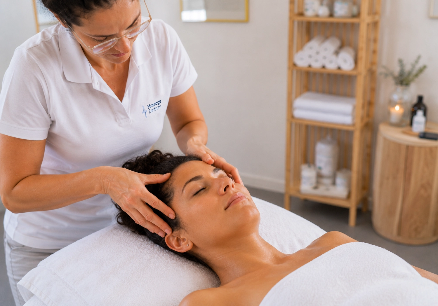Behandlung von Nacken und Schultern bei Spannungskopfschmerz – Massage Zentrum Dagmersellen